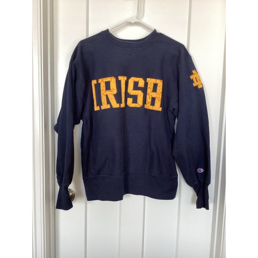 Vintage Champion reverse weave Notre Dame Fighting Irish Sweatshirt  Size‎ Large